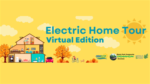 Electric Home Tour Virtual Edition Text with House graphic