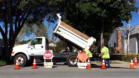 Public works resurfacing project