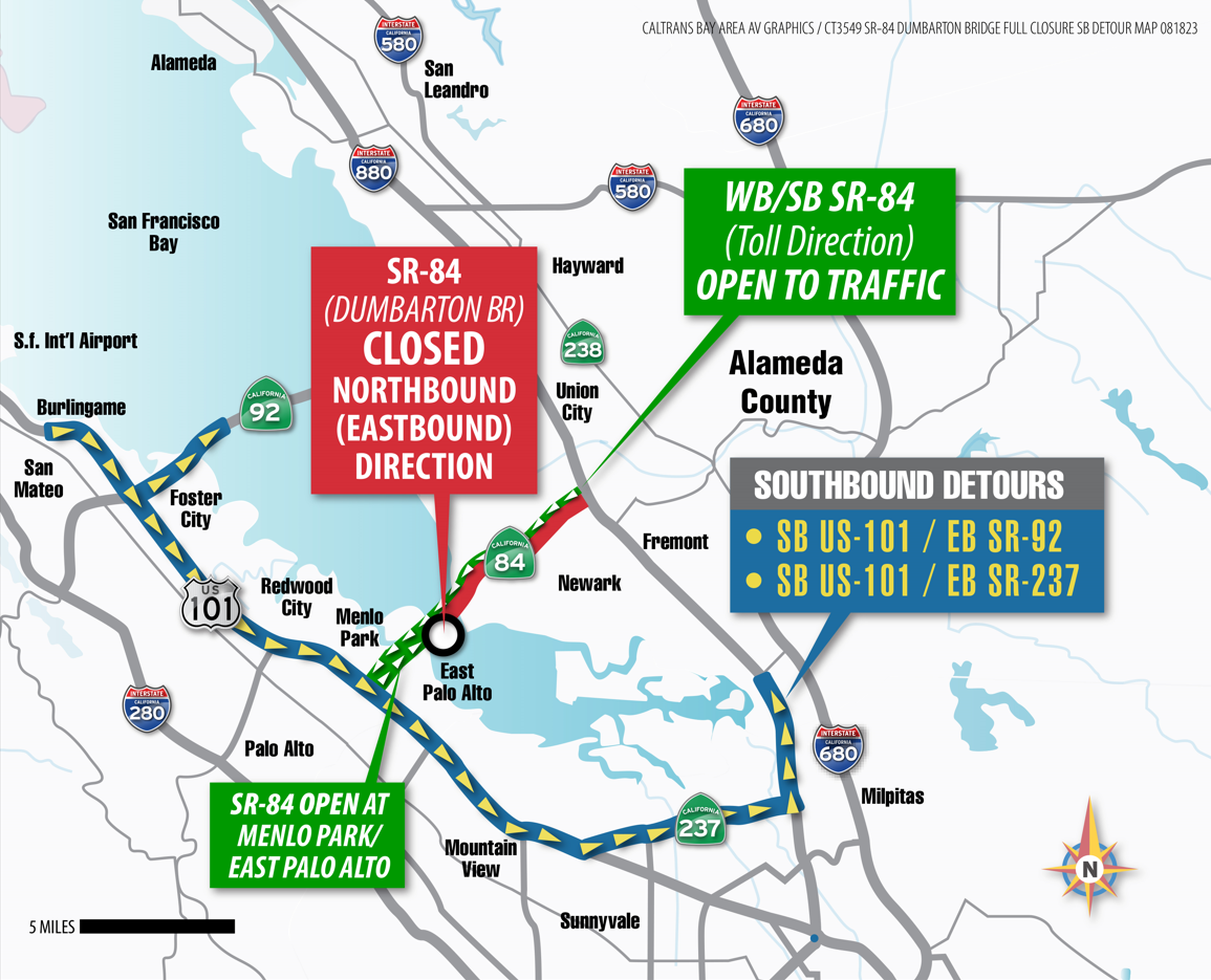 Road closure Map