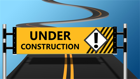 Under construction sign