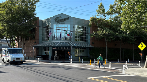 Building and street corner exterior