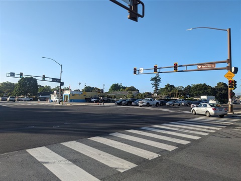 Willow Road and Newbridge Street intersection