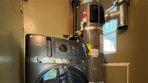 Electric home appliance with washer