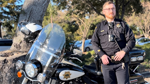 Picture of Menlo Park Motorcycle Police Officer