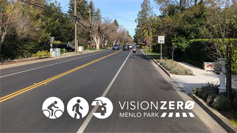 Middle Avenue with Vision Zero logo