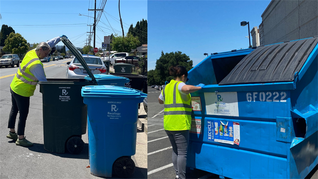 Upcoming waste checks of residential and commercial bins City of Menlo Park
