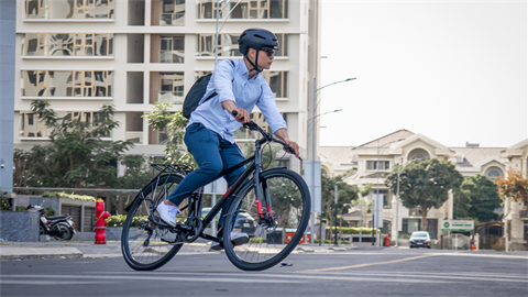 Man on bike