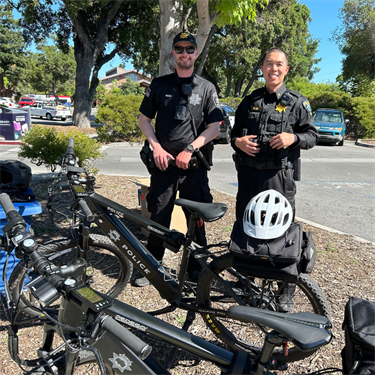 Commander Lau and Officer Nissen provide insights about our Menlo Park bike patrols
