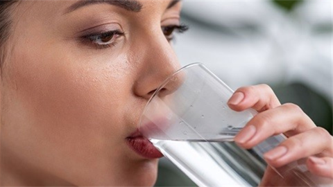 Woman drinking water