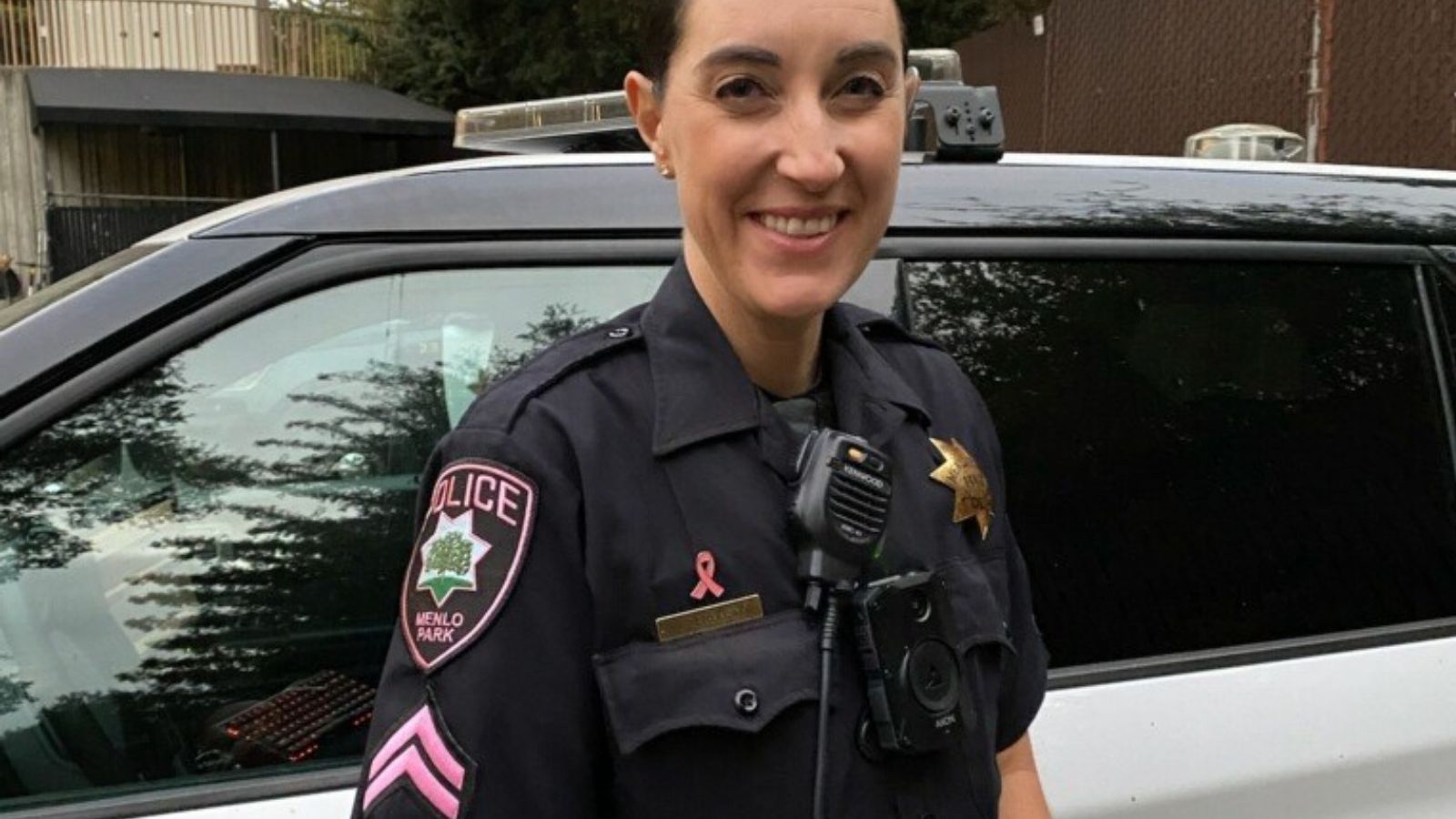 Police Participating In The Pink Patch For Breast Cancer Awareness City ...